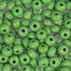 6/0 Czech Seed Beads #072 Opaque Light Green 22g