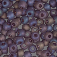 6/0 Czech Seed Beads #052 Transparent Matte Purple AB 22g