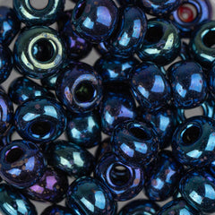 2/0 Czech Seed Beads #017 Opaque Blue Iris 22g