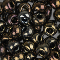 2/0 Czech Seed Beads #019 Opaque Brown Iris 22g