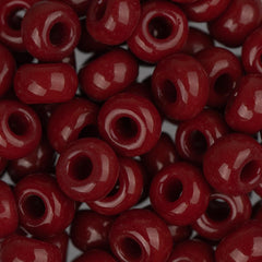 2/0 Czech Seed Beads #012 Opaque Dark Red 22g