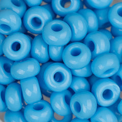 2/0 Czech Seed Beads #016 Opaque Light Blue 22g