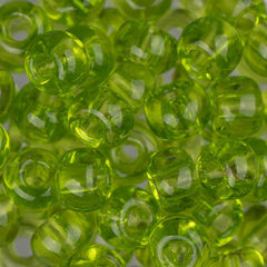 2/0 Czech Seed Beads #037 Transparent Lime Green 22g