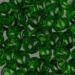 2/0 Czech Seed Beads #038 Transparent Medium Green 22g