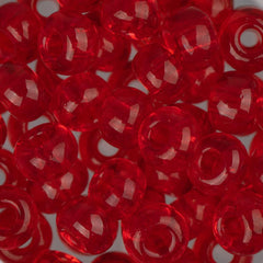 2/0 Czech Seed Beads #040 Transparent Red 22g
