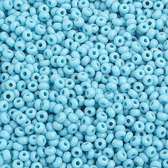 10/0 Czech Seed Beads Opaque Turquoise Blue 500g