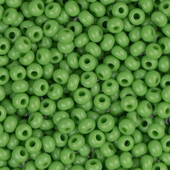 10/0 Czech Seed Beads Opaque Light Green 500g
