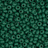 10/0 Perles de Rocailles Tchèques Opaque Medium Vert Foncé 500g