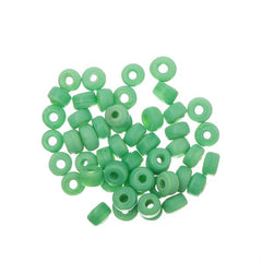 Glass Mini Pony Beads Opaque Medium Green 50/pk