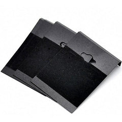 Earring Cards 2.5" Black Velvet 50/pk