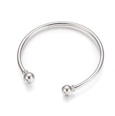 Bracelet Bangle Pandora Style Silver 1/pk