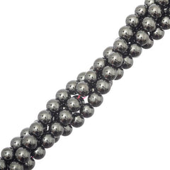6mm Hematite (Synthetic) Beads 15-16" Strand