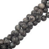 8mm Larvikite / Black Labradorite (Natural) Beads 15-16" Strand