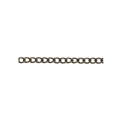 Chain Curb 2x3mm Links Antique Brass 1m
