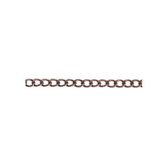 Chain Curb 2x3mm Links Antique Copper 1m