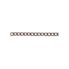 Chain Curb 2x3mm Links Antique Copper 1m