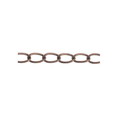 Chain Curb 4x7mm Links Antique Copper 1m