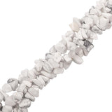 Howlite White (Natural) Bead Chips 33.5" Strand