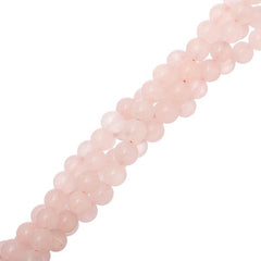 6mm Quartz Rose (Natural) Beads 15-16" Strand