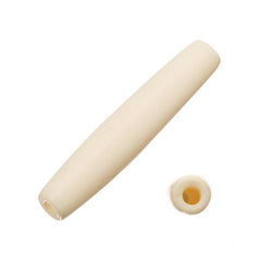 1.5" Ivory Hairpipe Bone Beads 100/pk