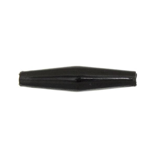 Hairpipe Imitation Horn Beads, 1.5" Black 100/pk