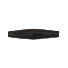 1.5" Black Imitation Hairbone Pipe Beads 100/pk