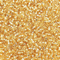 10/0 Czech Seed Beads Silver Lined Light Gold 500g