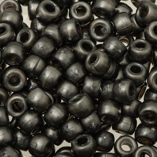 Crow Beads Opaque Black Luster 1000/pk