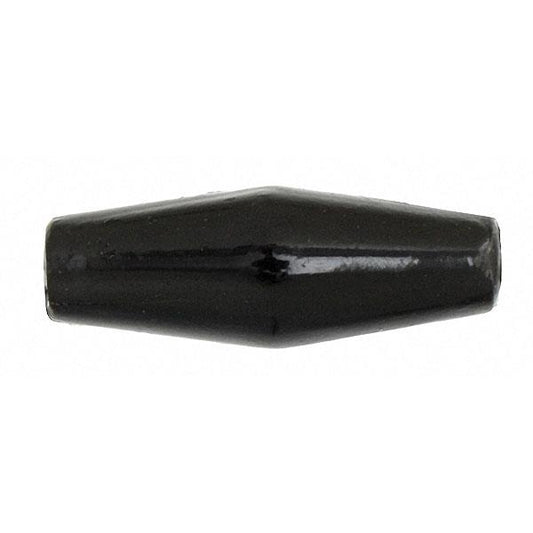 Hairpipe Imitation Horn Beads, 1" Black 100/pk