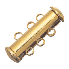 3 Strand Gold Slide Clasp 1/pk