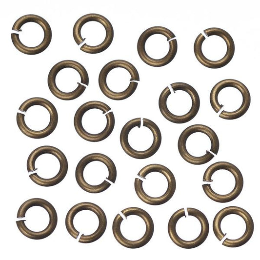 Anneaux de saut en laiton antique de 5 mm 100 grammes
