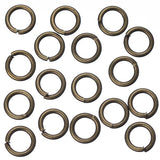 Anneaux de saut en laiton antique de 6 mm 100 grammes