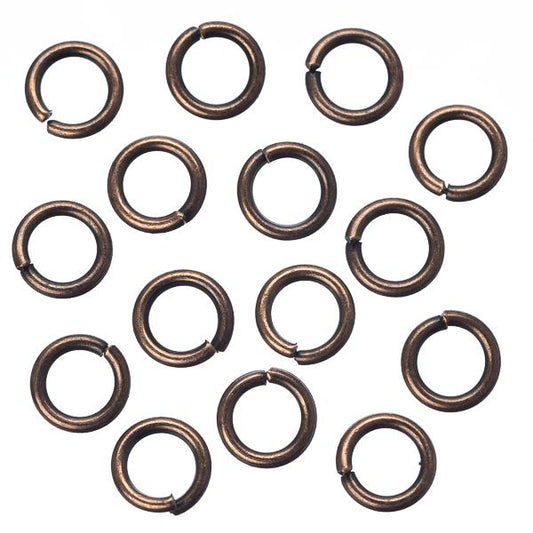 Anneaux de saut en cuivre antique de 6 mm 100 grammes