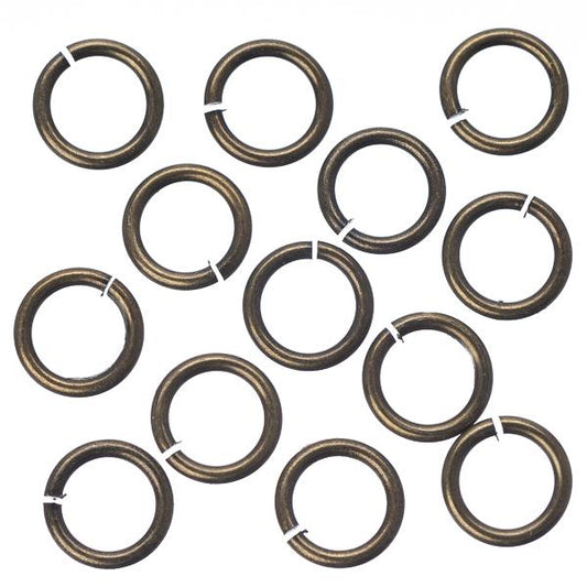 7mm Antique Brass Jump Rings 100 Grams