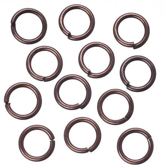 Anneaux de saut en cuivre antique de 7 mm 100 grammes