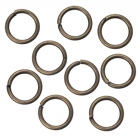 Anneaux de saut en laiton antique de 8 mm 100 grammes