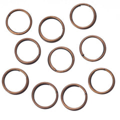 7mm Split Rings Antique Copper 100/pk