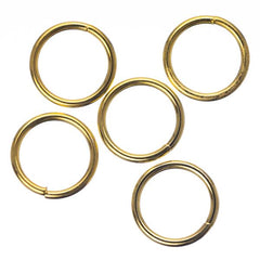 10mm Gold Jump Rings 25/pk
