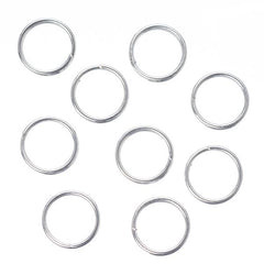 7mm Split Rings Silver 100/pk