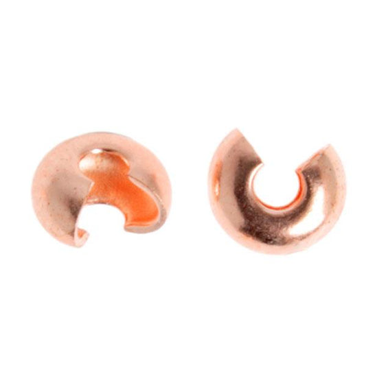 Crimp Cover 4mm Copper 100/pk
