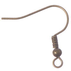 Antique Brass Fish Hook Earrings 100/pk