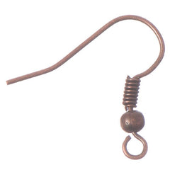 Antique Copper Fish Hook Earrings 100/pk