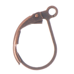 Antique Copper Lever Back Earrings 10/pk