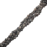 4mm Larvikite / Labradorite noire (Naturel) Perles 15-16" Strand