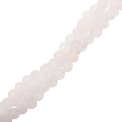 6mm Jade White (Natural) Beads 15-16" Strand