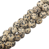 10mm Jasper Dalmation (Naturel) Perles 15-16" Strand