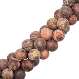 10mm Jasper Leopard Skin (Naturel) Perles 15-16" Strand