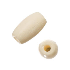 1/2" Ivory Hairbone Pipe Beads 100/pk
