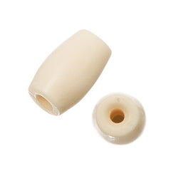 1/2" Ivory Hairbone Pipe Beads 10/pk