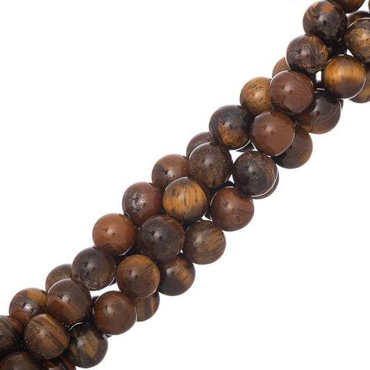 8mm Tiger Eye (Natural) Beads 15-16" Strand